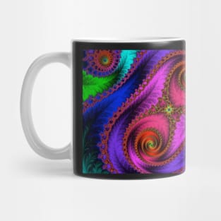 Green Leaf Fractal Mug